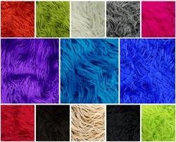 Faux/Fake Fur Mongolian Gray Fabric by The Yard