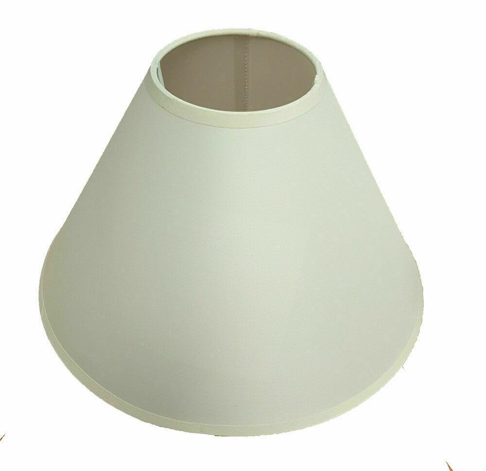 Sales Today Interiror White 9" (23Cm) Cotton Textured Fabric Coolie Light Shade Table Ceiling Lamp Shades (White)