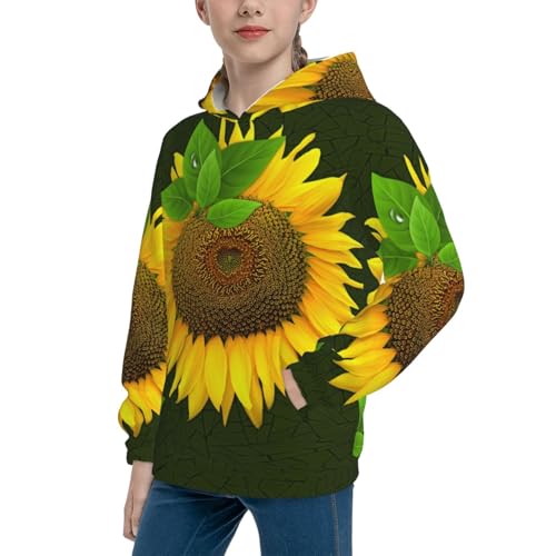 Sunflower Kid Hoodies Boys Sweatshirts Girls Pullover with Pocket2