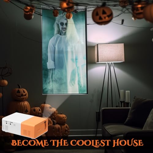 2 pcs halloween window projector 62534 x 3534 holographic rear projection screen set portable fabric double sided projector screen for projecting halloween videos haunted windows film night