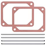2 Set 690971 Push Rod Set with Valve Cover Gasket and Valve Cover Gasket Set Compatible with Briggs