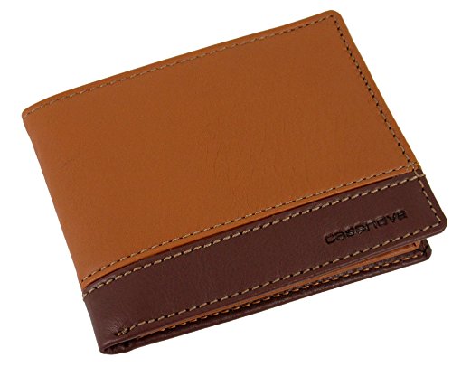 Portefeuille pour Homme en Real Cuir - Rustique Marron / Brun - Porte Monnaie 11 x 9 x 2 cm Slim Cover