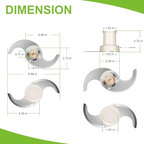 27055 Saw S-Blade, Replacement S Smooth Blade Assembly Fit for Robot Coupe R-2, R-2N, R-2U Commercial Food Processors by Deargooday - Image 6
