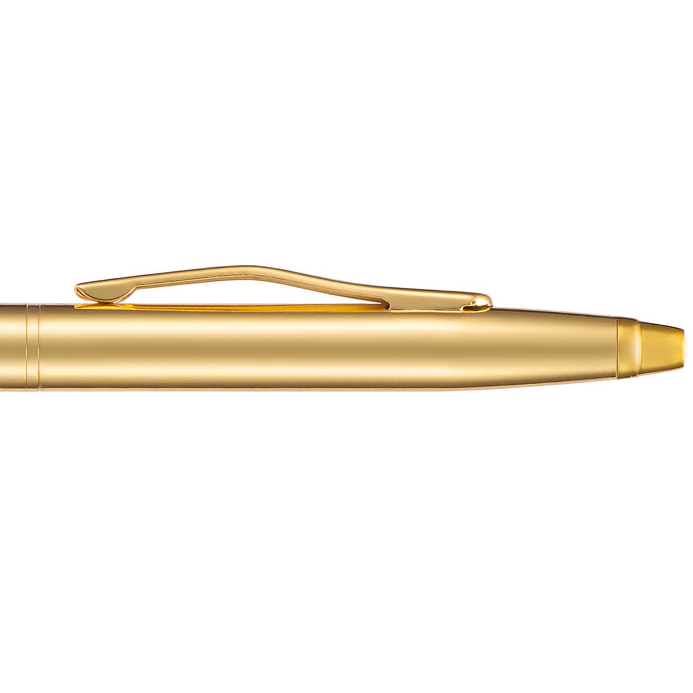 3er Set Metall-Kugelschreiber Schlank, Schwarze Tinte, Edles Geschenk Für Büro, Hochzeit Oder Weihnachten (Gold)