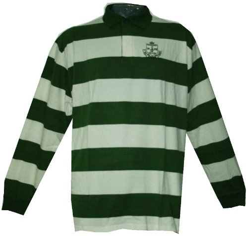 Greystone Sudadera 4 x l y 5 x l übergröße verde blanco rayas