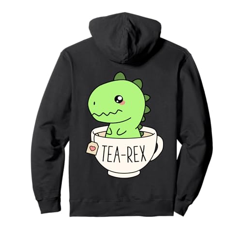 Tea-Rex Cute T-Rex Dinosaur Kawaii Funny Dino Pun Pullover Hoodie