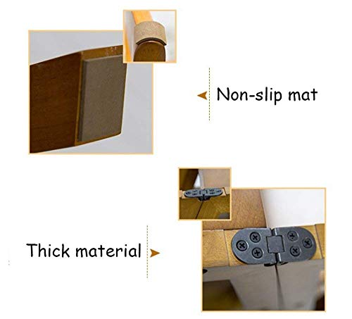 Marchepied en Bois Massif Pliant Multi-usage Multifonctions à 4 Marches