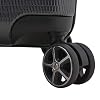 Traveler's Choice New London II Hardside Expandable Spinner Luggage, Gray, Checked-Medium 26-Inch
