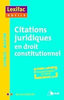 Citations juridiques en droit constitutionnel 2749536936 Book Cover