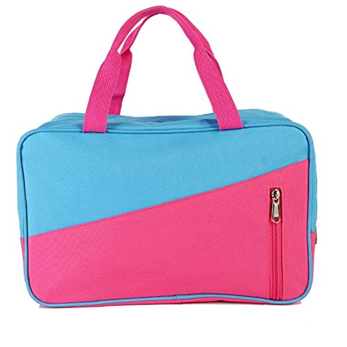 Preisvergleich Produktbild Große Kulturbeutel wasserdichter Spielraum-kosmetischer Organisator Handtasche Wäschebeutel für nasse Kleidung Reißverschluss-Entwurf für Reisen Sport Camping (Rose Red)