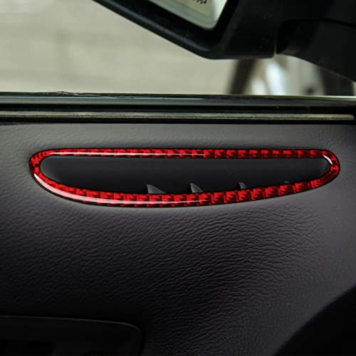 Image of Car Door Air AC Outlet Vent Decals for 2011-2023 Chrysler 300 / 300C / 300S / Limited /Touring /Base Accessories Carbon Fiber Interior Stickers