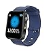 Haute Configuration Montre Intelligente 1.54 Pouces Écran Tactile Fitness Tracker Montre IP67 Surveillance De La Fréquence Cardiaque Détection De La Pression Artérielle Montre De Course À Pied,Blue