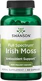 Swanson Full Spectrum Irish Moss 400 Milligrams 60 Capsules