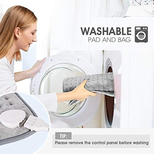 Hangsun Heat Pad for Back Pain Relief Electric Heating Pad Warming Therapy with 6 Levels Temperature Settings for Body Relaxation, Overheating Protection, Auto Shut Off,Fast Heating Technology