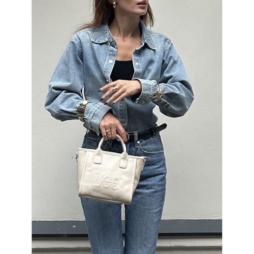 Image of Lee Small Tote Bag for Women, Crossbody Purse with Adjustable Strap, Women's Mini Shoulder Handbags for Travel, Work