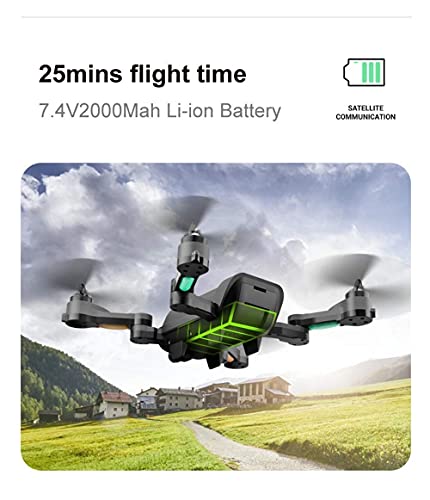 YYAI-HHJU GPS-Drohne, Dual-GPS-Drohne Mit 4K Uhd 120 ° Weitwinkelkamera, 2000 M Rc-Entfernung, 5 Ghz WiFi FPV Rc… – Bild 6