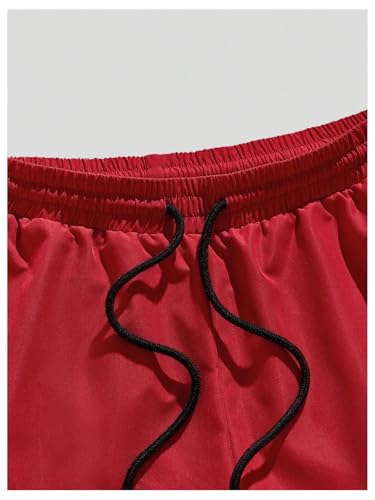 GORGLITTER Men's Outfits 2 Piece Graphic Short Sleeve Tees and Shorts Sport Gym Set4