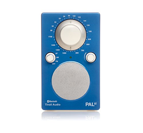 Tivoli Audio PAL BT - Bluetooth Portable AM/FM Radio in High Gloss Blue/White