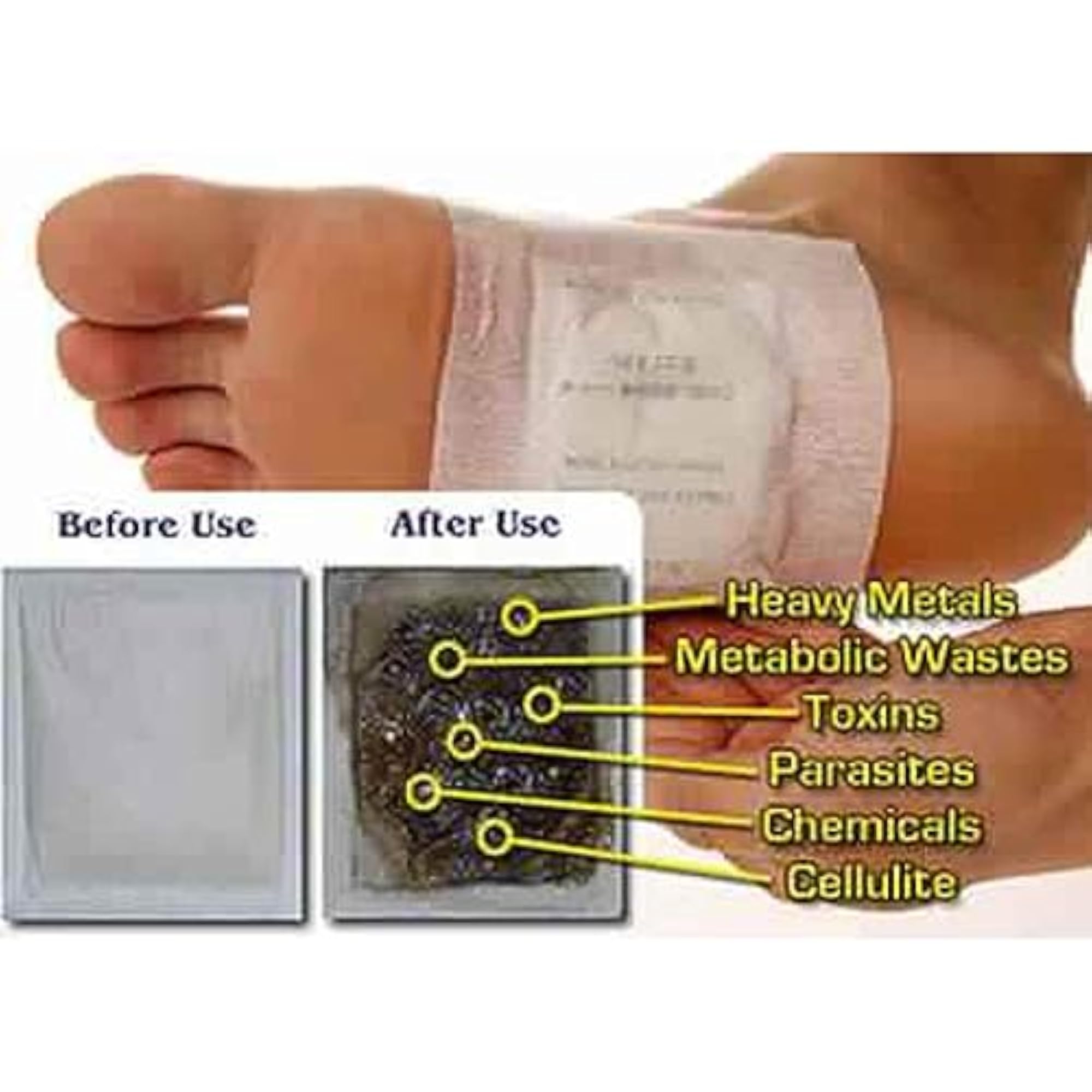 Ginger & Salt Detox Foot Pads for Body Cleansing