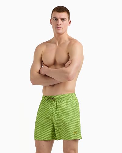 Emporio Armani Men's Printed Pattern 4" Swim Trunk2