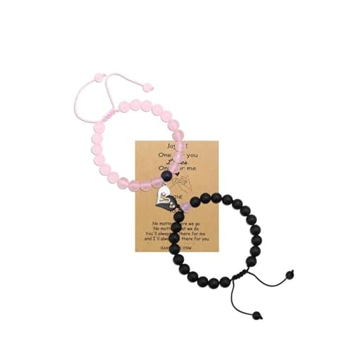 Joycuff Heart Linked Long Distance Touch Bracelets For Couples Pulseras Para Parejas De Novios Boyfriend Gifts For Anniversary Valentine's Day Christmas Couple Jewelry Custom Gifts For Him Her #TOP23