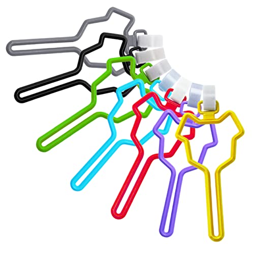 ペット用うんち袋ホルダークリップ 7個入り バッグホルダーリーシュ シンプルなデザインで便利 犬用リーシュうんち袋クリップ