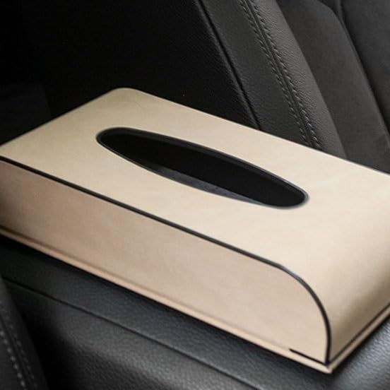 Boîte à mouchoirs en daim pour console centrale de voiture - 6