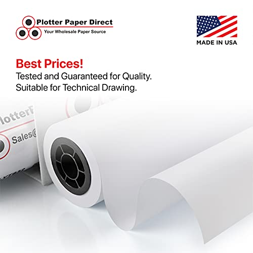 Plotter Paper Direct 20LBPLOTTERPAPERSIZE 20Lb, Uncoated | 4 Rolls thumb #2