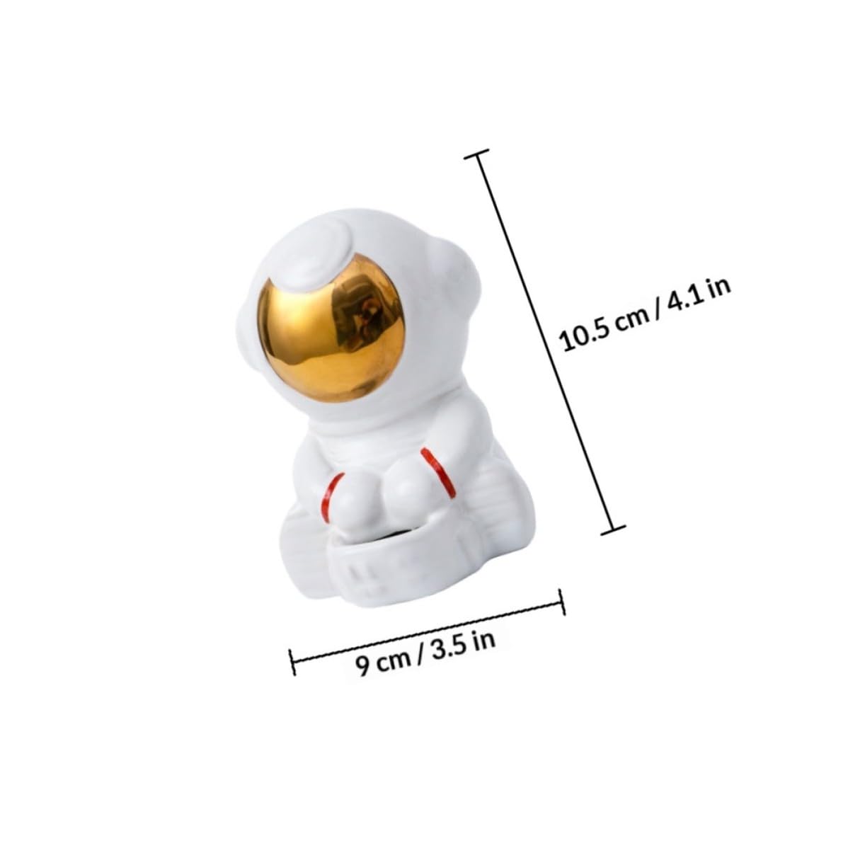 Comedero de Cerámica para Hámster Temática Espacial Astronauta
