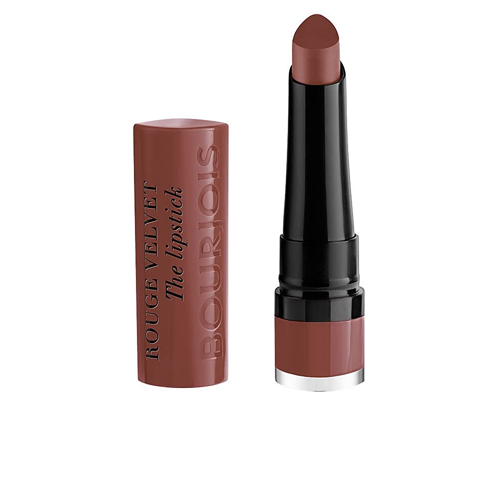 BourjoisThe Lipstick 24 Pari'Sienne Velvet Red Lipstick - Ultra Pigmented - Intense Matte Finish - Long Lasting 24H - Precise Applicator - Bare Lip Sensation