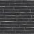 SomerTile FNURT3NG Retro Nero 2-3/4" x 23-1/2" Porcelain Floor and Wall Tile, Black, 24