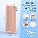 Portable Breast Milk Cooler for Travel, 22oz Large Capacity Breastmilk Chiller for Working Moms, 360° Cooling Keeps Milk Chilled 24 Hours, Includes 2 Baby Bottles, Breastfeeding Essentials