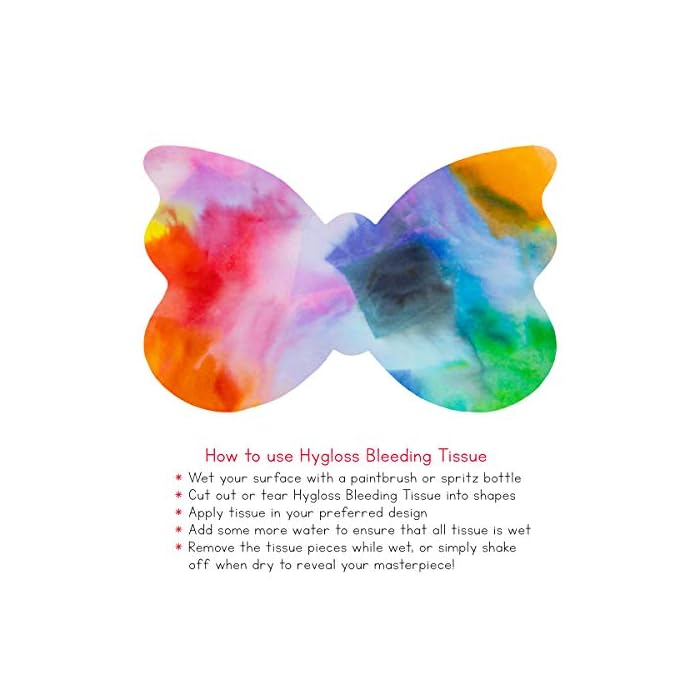 Hygloss Products Bleeding Tissue Paper Squares 2Inch, 20 Assorted