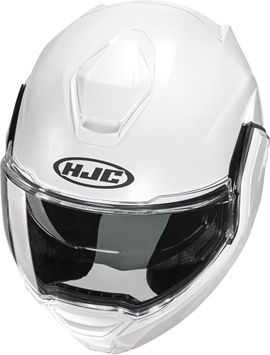 Casque modulable hjc i100 Blanc perlé en taille L pour moto
