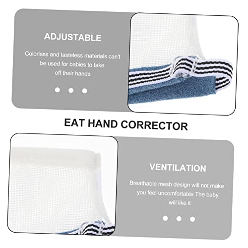 BESPORTBLE 2 Pairs of Adjustable Baby Anti-Sucking Gloves for Infants Soft Thumb Protector Mittens Finger Sucking Stopper for Toddlers Lightweight Fabric Suitable for Children3