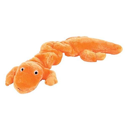 Zanies Gecko Lizard Bungee Dog Toys Durable Plush Stretch Colorful Squeaky Toy For Dogs(Neon Green) #TOP4