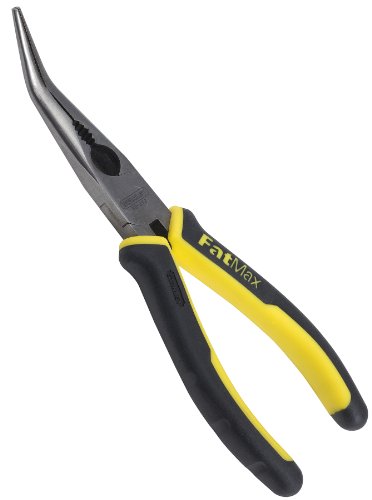 Stanley 89-872 Pince à bec long courbé avec cutter 19,5 cm