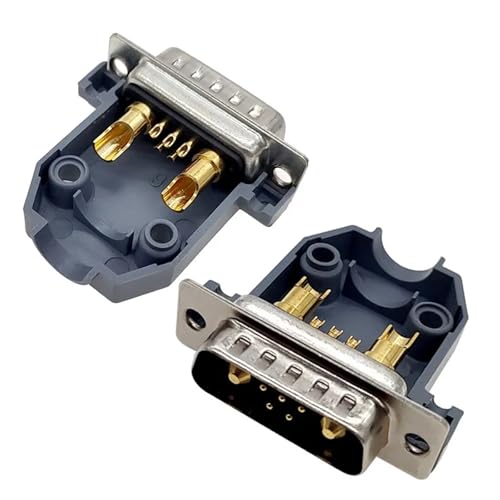 Adaptador D-SUB 7W2 jack mecanizado rojo de alta corriente para cable de destello completo de 30A 5