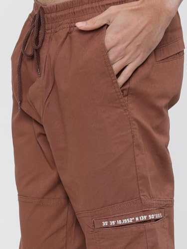 Image of Highlander Men's Cargo Jogger Trousers | Perfect for Casual Outings,Travel & Work Wear with Utility Pockets