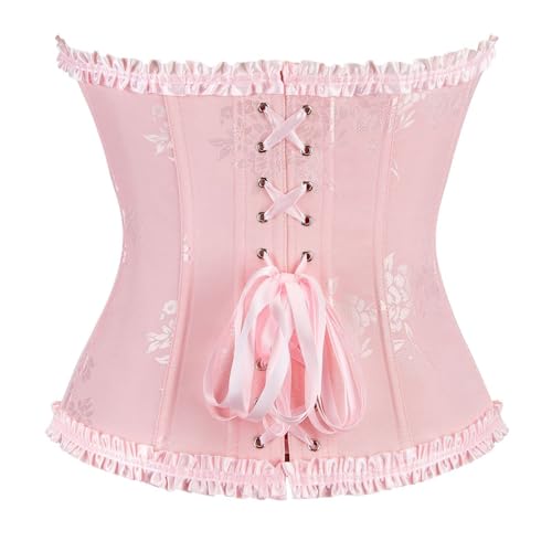 Bustier rose en dentelle pour sculpter la silhouette XL - 3