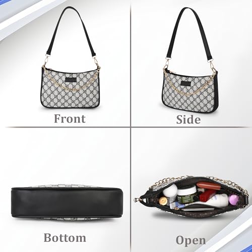 Image of Women's Stylish Printed Shoulder Bag | Trendy Daily Use Handbag with Chain Strap | Lightweight PU Leather Sling Bag for Girls & Women | Spacious & Durable Casual Fashion Purse