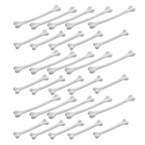 Cabilock 50Pcs Bone Shaped Beverage Stirrers Mixing Rods for Halloween Cocktails and Party Drinks for Home and Bar Use