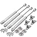 Hidraulico Amortiguador de Gas, Jestool 4 Piezas Pistones a Gas Potencia de 150N/ 15kg Pistones a Gas Armarios Para Puertas Elevables de Mueble Cocina Baño Gris