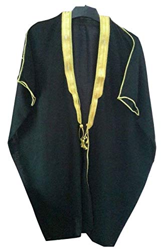 Kids Bisht , Boys Bisht Cloak Arab Dress Thobe Saudi Mens Robe Eid (70 CM Length)