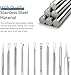 6 Pcs Blackhead Remover Tools,Blackhead Extractor,Pimple Popper Tool Kit for Blackhead, Whitehead, Acne, Zit, Comdone, Pores, Fat Granules, Blemishs on Nose, Face & Ear