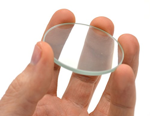 Image of Double Convex Lens, 150mm Focal Length, 2 inch (50mm) Diameter - Spherical, Optically Worked Glass Lens - Ground Edges, Polished - Great for Physics Classrooms - Eisco Labs