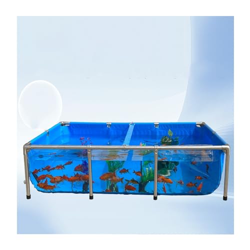 Aquarium et bassin hors sol en toile PVC pour élevage de poissons avec vidange