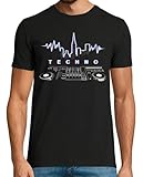 latostadora Camiseta Manga Corta DJ Techno New York T Shirt para Hombre - Negro XXL - Ref. 2323014-P
