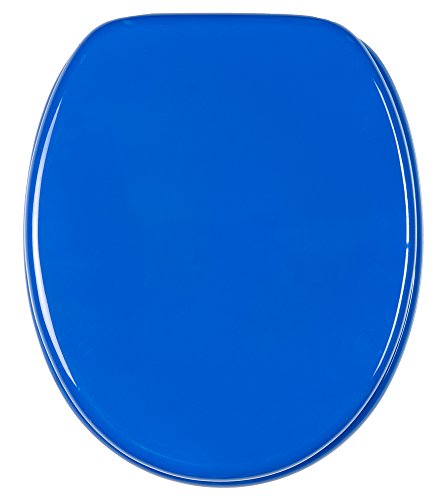 Abattant WC frein de chute soft close - Finition de haute qualité - Fixation facile - Bleu