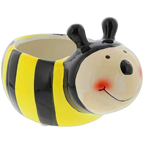 Lucky Winner Whimsical Bumblebee Planter Pot - Decorative Bee Insect Plant Pot for Indoor Outdoor Home Garden Decor (Large) Cover